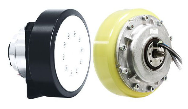 AMR/AGV向け『ASPINA薄型電動ホイール』の画像